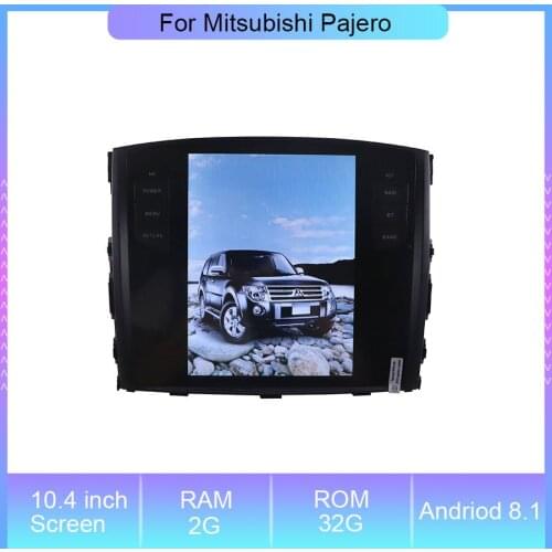 10.4'' Android 8.1 Navigation Radio Car DVD Player For Mitsubishi Pajero Stereo Multimedia Player Auto Radio