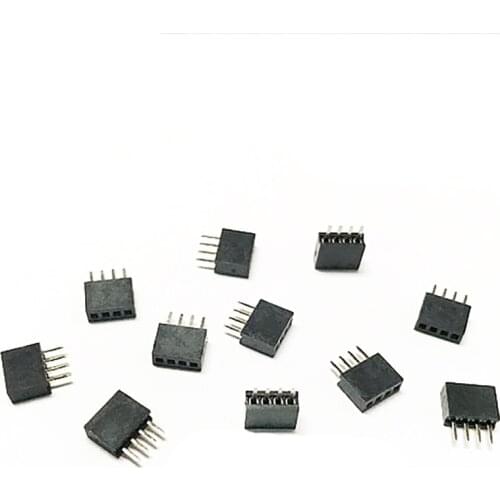 10pcs 1.27mm Single row Straight Female Header 0.05" Female Socket 1x2p/3/4/5/6/7/8/9/10/20/40/50p PH4.3 Breadboard female pin