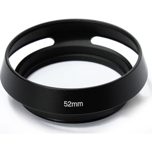 10pcs/lot 40.5 43 46 49 52 55 58 62 67mm Black Vented Curved Metal camera lens Hood for Leica M for Pentax for S&ny for Olympus