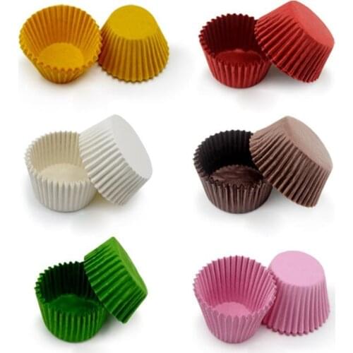100pcs Muffin Cupcake Paper Cups Cake Forms Cupcake Liner for Wedding Christmas Party Kitchen Baking Tray Cake Mold Accessories