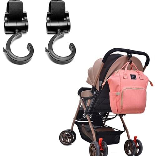 2pcs/Set Baby Stroller Hook Bag Handle Grab Hook Holder Stroller Accessories for Baby Strollers Useful Props Hanger Hooks Props