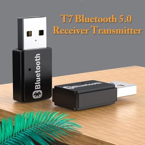 2 In 1 USB Bluetooth 5.0 Adapter Audio Transmitter Bluetooth Receiver Mini USB Bluetooth Dongle Wireless Adapter For Computer PC