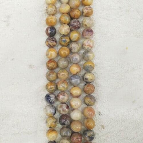 2016 Fashion top quality natural crazy onyx round beads 10mm for bracelet jewelry making Wholesale 75pcs/lot free shipping