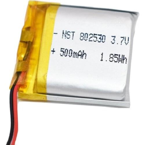 3.7V 700mAH 802530 Polymer lithium ion / Li-ion battery for TOY POWER BANK GPS mp3 mp4