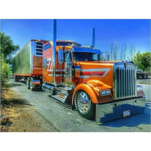 5D Diamond Embroidery pattern full Square Rhinestone mosaic scenery Needlework stickers Diy Diamond Painting Cross Stitch Truck