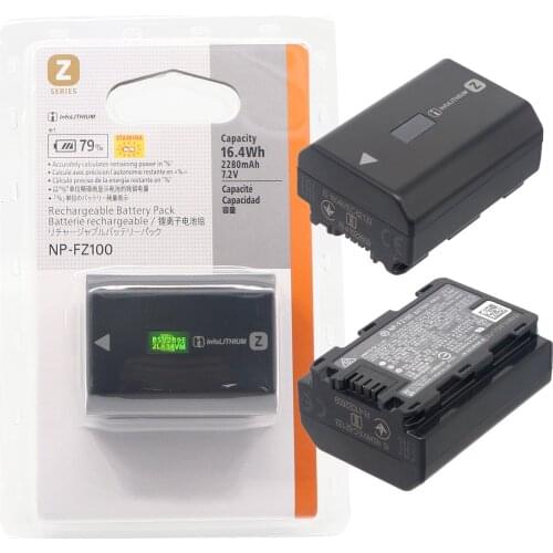 2PCS NP-FZ100 NPFZ100 Camera Battery for Sony A9 II / A7R IV / A7R III / A7 III /ILCE-9 ILCE9 ILCE-7RM3 ILCE-7M3 A6600 as BC-QZ1
