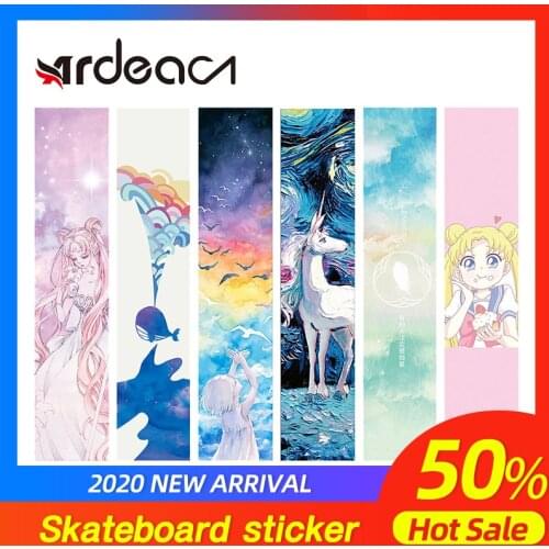 ARDEA Skateboard Sandpaper 84*23cm Scooter Deck Griptape Abrasive Paper Electric Double Rocker Skateboard Board Grip Tape Skate