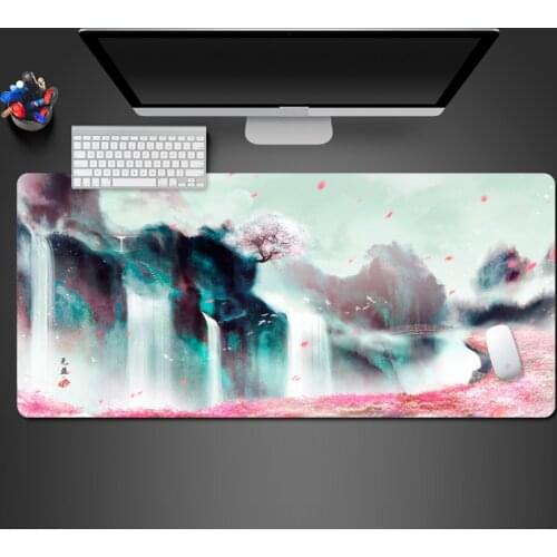 Large Gaming Mouse Pad Anti-slip Natural Rubber Mouse Mat Keyboard Pad Desk Mat For Laptop Computer Gamer Mousepad