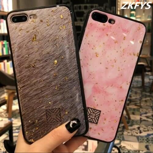 Feather Marble Gold Foil Phone Cases for iPhone 11 Pro XS Max XS XR X Glitter Case Soft Silicone Cover for iPhone 8 7 6 6s Plus