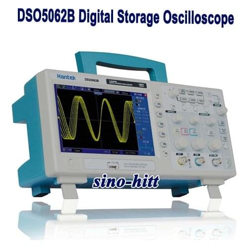 Hantek DSO5062B 60MHz Digital Storage Oscilloscope oscillograph with Russian Korean Japanese German Spanish language