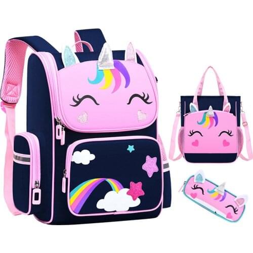Girls Backpack Cartoon 3D Creative Children School Bags Sweet Kids Lightweight Waterproof Primary BooKbag Orthopedic Rucksack