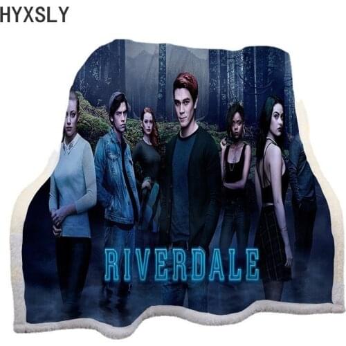3D Anime Printed NEW Riverdale Fleece Blanket for Beds Hot Sale Thick Quilt Fashion Bedspread Adults Kids Sherpa Throw Blanket