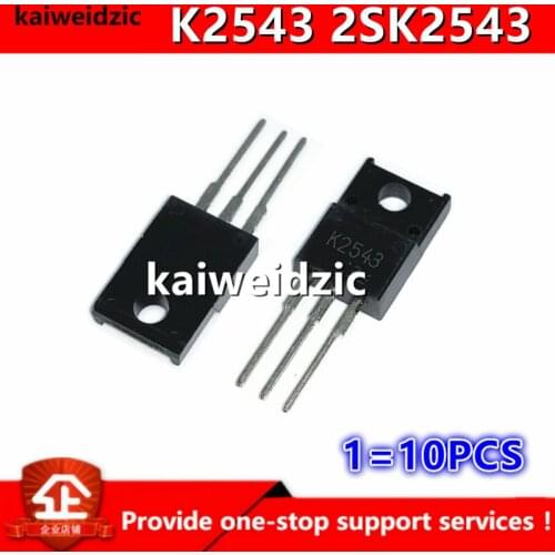 Kaiweikdic New imported original 2SK2543 K2543 TO-220F 8A/500V Switching power inverter MOS field effect tube