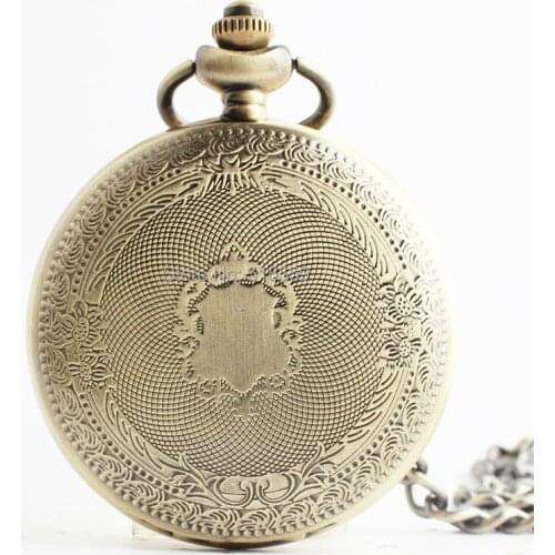 10pcs/lot Fathers Day Gift High Quality Steampunk Roman Dial Mechanical Pocket Watch Vintage Roman Dial Pocket Watch