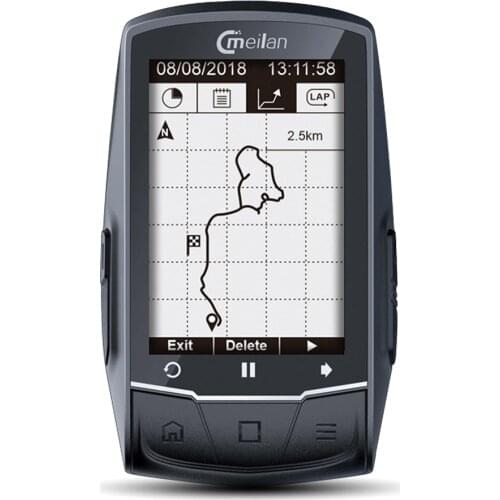 Meilan M1 Bike GPS bicycle Computer GPS Navigation BLE4.0 speedometer Connect with Cadence/HR Monitor/Power meter (not include)