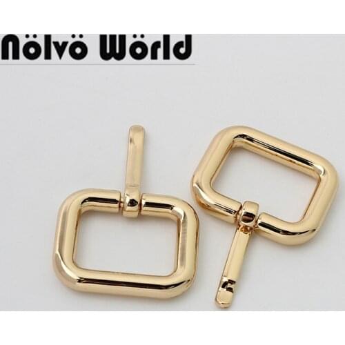 Nolvo World 5-20-50pcs 25-32-38mm Gold Pin buckle custom handbags pin buckle zinc alloy belt buckle small betl buckle