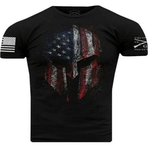 Mens O-neck short-sleeved T-shirt popular 3D printing streetwear polyester material 2021