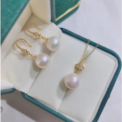 New 925 Sterling Silver Pendant Earrings Mountings Findings Base Jewelry Set Mounts Settings Parts for Pearls Beads Crystal