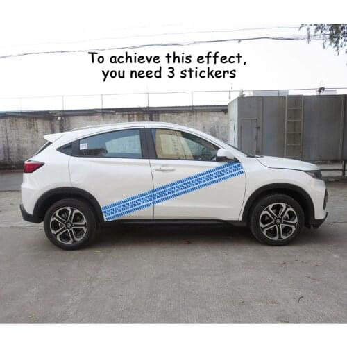 Car Door Waist Line Glue Sticker Graphics Stickers Auto Hood Bonnet Cover Decals Vinyl PVC Exterior Styling