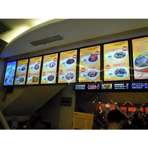 Newest Magnetic Aluminum Led Dispaly Board,Restaurant Menu Light Box 500mmx700mm