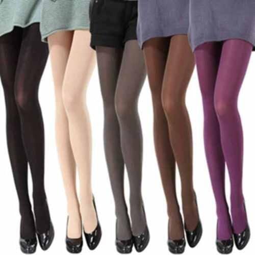 New Sexy Fashion Candy Colors Opaque Footed Socks Pantyhose Womens Socks Hosiery Tights Underwear Stockings
