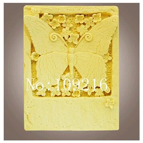 Wholesale!!!1pcs Butterfly Flowers (ZX1664) Silicone Handmade Soap Mold Crafts DIY Mold