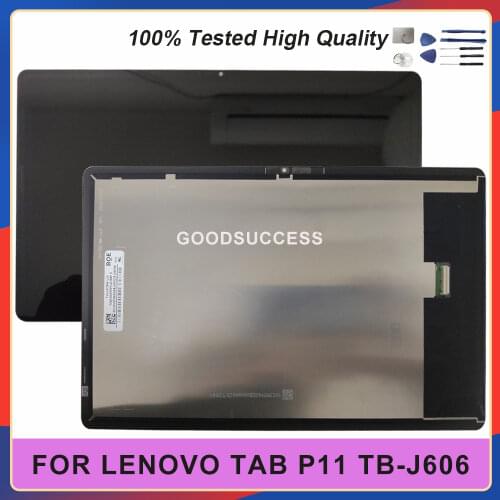 Original 11" For Lenovo Tab P11 TB-J606 TB-J606N TB-J606L TB-J606F LCD Display Touch Screen Digtizer Assembly Free Tools