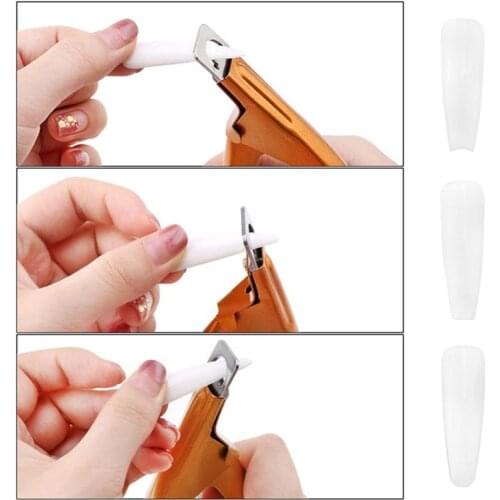 Professional Nail Scissors U-Shaped Straight Cut DIY French Crystal Fake Nail Clip Scissors Tool Nail Phototherapy Trimming Tool