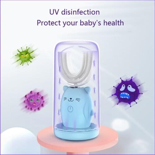 Children Smart Sonic Electric Toothbrush with Replacement Heads Washable Ultrasonic Whitening Tooth Brush Rechargeable 3 Models