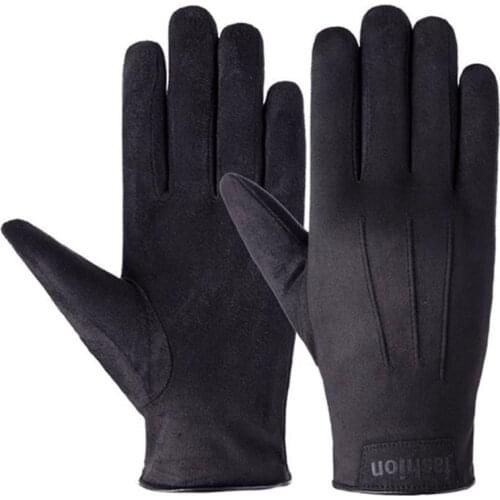 Super Winter Warm Velvet Touch Screen Gloves For Men Soft Outdoor Riding Hiking Driving Non-slip Gloves For Women