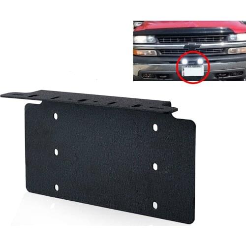 Universal License Plate Mounting Bracket Steel for 6" 7" 12" 17" 20" Led Light Bar Spot Lights for SUV Car 4x4 Jeep