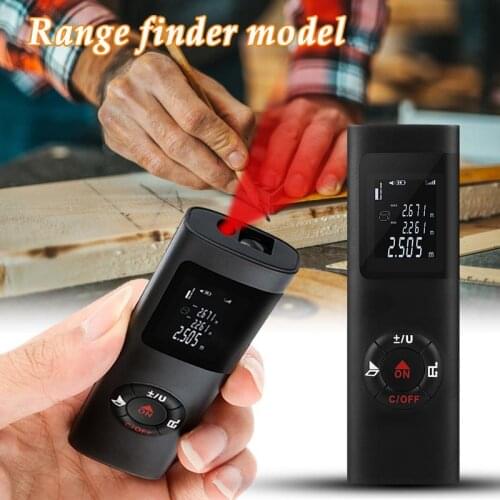 40M High-Accuracy Range Finder Ultra-Mini USB Charging Pocket Range Finder Distance Measure Distance Meter Test Tool
