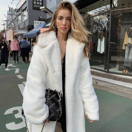 Long Teddy Bear Jacket Coat Women Winter 2021 Thick Warm Oversized Chunky Outerwear Overcoat Women Faux Lambswool Fur Coats
