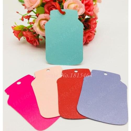 60pcs baby bottle wish card birthday baptism gift card wish tree ornaments hanging card baby show party decoration supplies