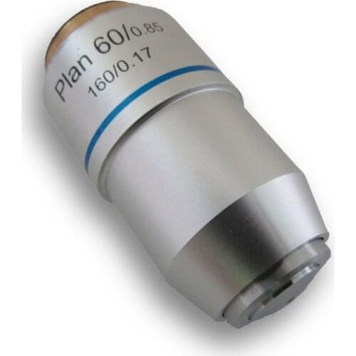 60X objective Plan Objective Achromatic Objective for Student Biological Microscope Objective lens Optical lens