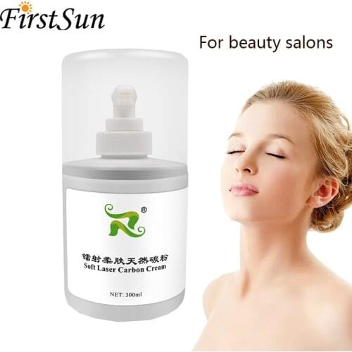 80/300ml Safe Laser Carbon Cream Gel for Skin Rejuvenation Skin Whitening Hydrating Deep Cleansing for Beauty Salon Skin Care