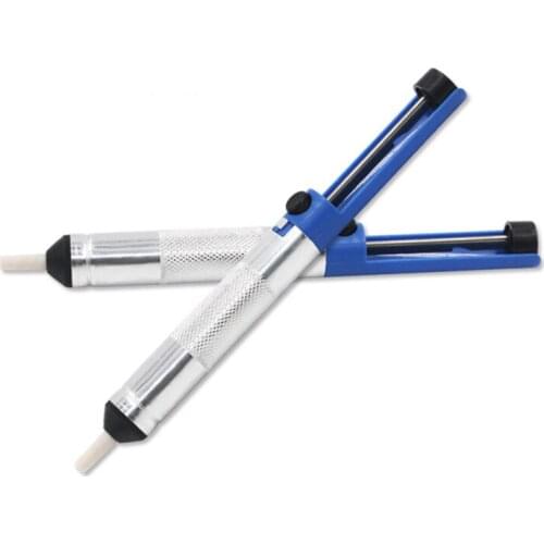 1Pc Aluminium Solder Sucker Desoldering Pump Tool Removal Device Vacuum Soldering Iron Desolder Aluminium Solder Sucker DK002