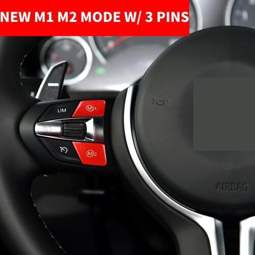 Car Styling Steering Wheel M1 M2 Mode Button Switch Cover For BMW M2 F87 M4 F82 M5 F10 M6 X5M X6M F20 F30 F32 F07 X5 F15 X6 F16