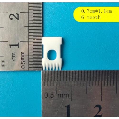 Free shipping 10pcs 6 teeth zirconia ceramic clipper blade