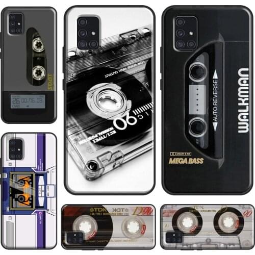 Retro Cassette Tape Phone Case For Samsung A72 A52 A42 A32 A12 A50 A70 A71 A51 A40 A30S A20 A10 A31 A20e A21S