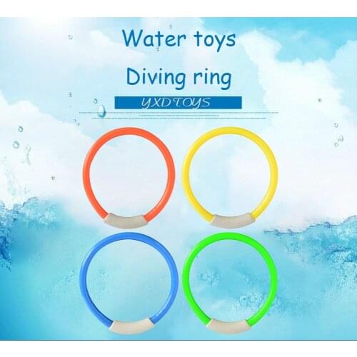 Children Toys Pool Diving Ring Throwing Circle Throwing Rings Underwater Circle Water Rings Sticks Children Swimming Pool Gift