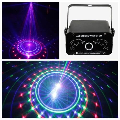 10W RGB Laser Star Showers Projector Disco Lazer Light Show System Colors Beam Pattern Gobo Stage Lighting Effect Club Dj Laser