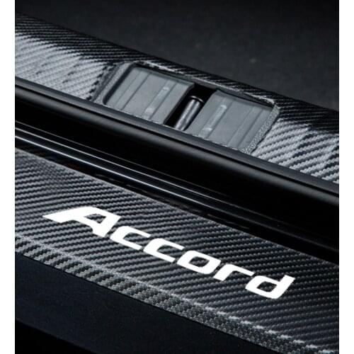 For Honda Accord 7 8 9 10 2003 2004 2005 2006-2021 Car Trunk Auto Boot Stickers Logo Decoration Anti-Scratch Accessories Fiber