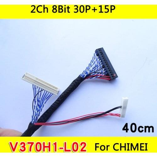 For V370/V420/V470 V370H1-L02 Chi Mei large-screen LCD TV screen line LVDS Cable FI-X30H 2Ch 8 bit 30Pin + 12P 45Pins