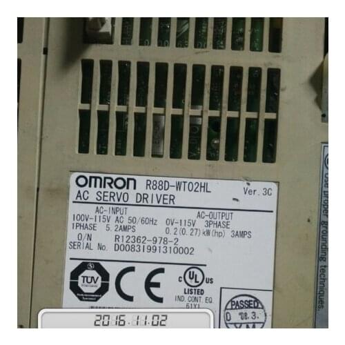 USED 100% TESTED AC SERVO DRIVER R88D-WT02HL *100% REAL STOCK,Please contact us for real photo