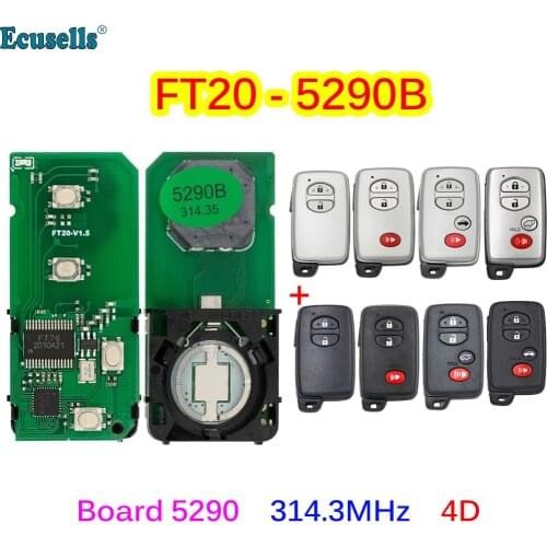 Lonsdor FT20-5290B 314.3MHz ASK Keyless Go Smart Key Board 5290 PCB 4D Chip for Toyota Venza Lexus RX LS460 GX460