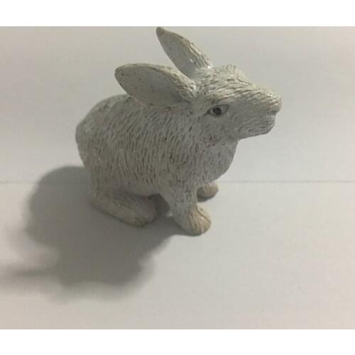 Cute Resin Simulation Animal Model Trinket Children DIY Painting Rabbit Duck Pendant Toys Creative Home Desk Decorations