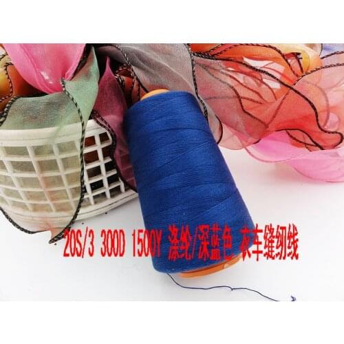 Thread for sewing garment sewing thread 20S/3 dark blue 1500yards/piece free shipping