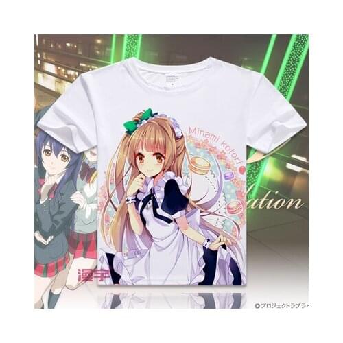 New Cos Minami Kotori Kousaka Honoka Fashion Summer Shirt Anime Love Live Cosplay Halloween T-Shirt