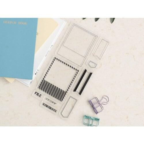 New transparent Silicone stencil for DIY Scrapbooking photo album decorative sheets